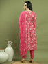 Women's Pure Cotton Floral Printed Kurta & Pant With Dupatta