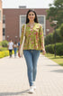 Green Vibe Chic Cotton Jaipuri Printed Short Top