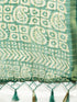 Green Cotton Silk Printed Traditional Saree With Blouse Piece