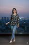 Black Pure Cotton Jaipuri Printed Short Top