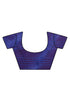 Magenta And Blue Cotton Woven Traditional Saree With Blouse Piece