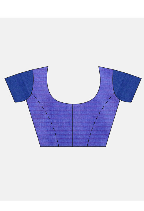 Pink Cotton Striped Printed Traditional Saree With Blouse Piece