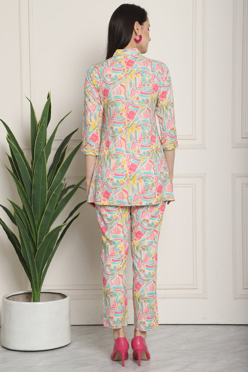 Rayon Floral Printed Co-ords Set