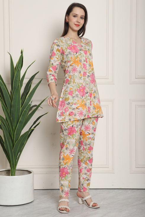 Pure Cotton Printed Co-ords Set