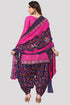 Pink Cotton Blend Printed Unstitched Salwar Suit Material