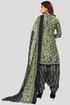 Pista Green Cotton Blend Printed Unstitched Salwar Suit Material