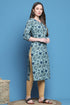 Sea Green Pure Cotton Printed Kurti For Women