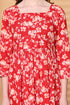 Women Red Pure Cotton Jaipuri Printed Western Dress