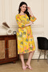 Floral Sunshine Cotton Jaipuri Printed Dress