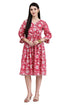 Red Rose Reverie Pure Cotton Jaipuri Printed Western Dress