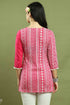 Pink Women Pure Cotton Jaipuri Printed Tunic