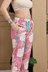 Pink Cotton Floral Printed Kurta With Pant