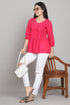 Women Pure Cotton Solid Short Top