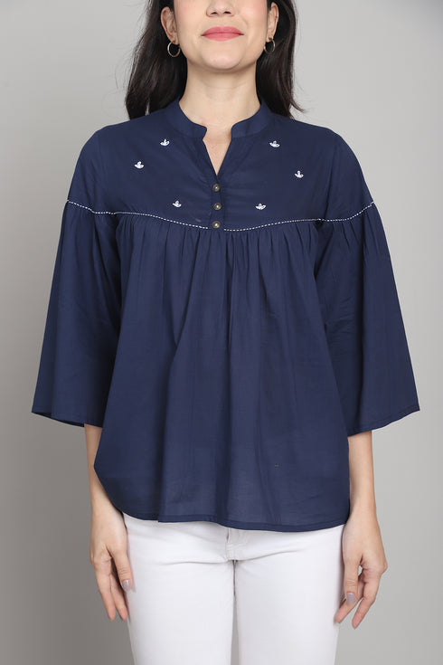 Women Pure Cotton Solid Short Top