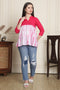 Women Pure Cotton Tie-Dye Shibori Printed Short Top