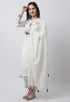 Pure Cotton Hand Work Kurta Set With Dupatta