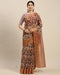 Multicolored Cotton Silk Digital Printed Traditional Saree With Blouse Piece
