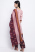 Dusty Pink Polyester Cotton Printed Salwar Suit with Dupatta