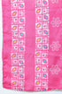 Pink Cotton Blend Jaipuri Printed Kurta With Pant & Dupatta