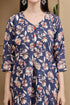Blue Blossom Floral Printed Kurta & Pant with Dupatta