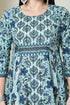 Blue Pure Cambric Cotton Printed Kurta Set With Dupatta