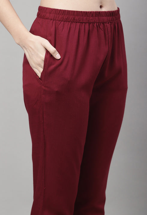 Pure Cotton Dori Work Kurta Set With Dupatta