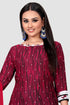 Maroon Crepe Printed Unstitched Salwar Suit Material