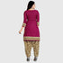 Purple Cotton Blend printed Unstitched Salwar Suit Material