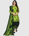 Parrot Green Cotton Blend Printed Unstitched Salwar Suit Material