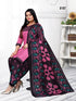 Pink Cotton Blend Printed Unstitched Salwar Suit Material
