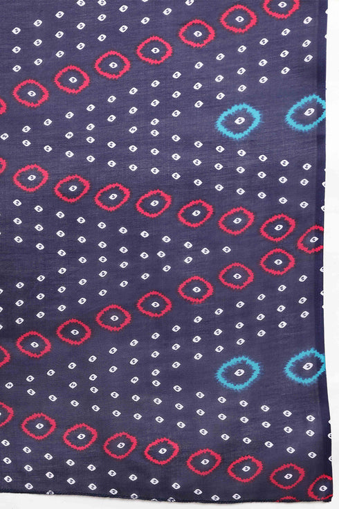 Dark Pink Cotton Printed Ready to Wear Patiala Salwar Suit