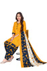 Mustard Cotton Blend Printed Ready to Wear Patiala Salwar Suit