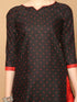 Black Cotton Blend Printed Readymade Patiala Salwar Suit