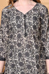 Off White & Grey Cotton Blend Printed Ready to Wear Patiala Salwar Suit