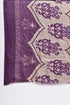 Purple Cotton Blend Printed Ready to Wear Patiala Salwar Suit