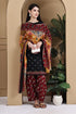 Black Cotton Blend Printed Ready to Wear Patiala Salwar Suit