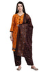 Orange Cotton Blend Printed Ready to Wear Patiala Salwar Suit