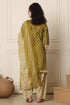 Green Cotton Blend Printed Ready to Wear Patiala Salwar Suit