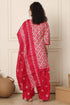 Beige & Pink Cotton Blend Printed Ready to Wear Patiala Salwar Suit