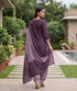 Purple Cotton Blend Printed Ready to Wear Patiala Salwar Suit