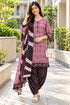 Dusty Pink Cotton Blend Printed Ready to Wear Patiala Salwar Suit