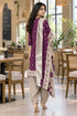 Wine Cotton Blend Printed Ready to Wear Patiala Salwar Suit