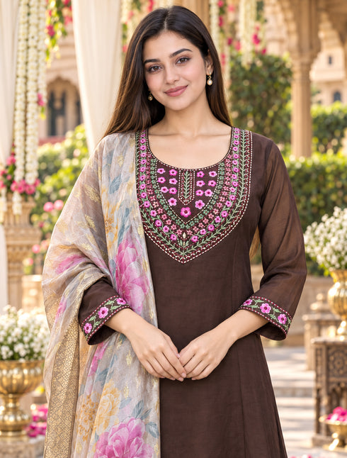 Rajnandini-Women's-Mul-Chanderi-with-Inner-Resham-Thread-Embroidered-A-Line-Kurta-&-Pant-With-Dupatta-ST323BW0826