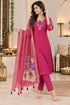 Rajnandini-Women's-Mul-Chanderi-with-Inner-Resham-Thread-Embroidered-Straight-Kurta-&-Pant-With-Dupatta-ST326PN0826