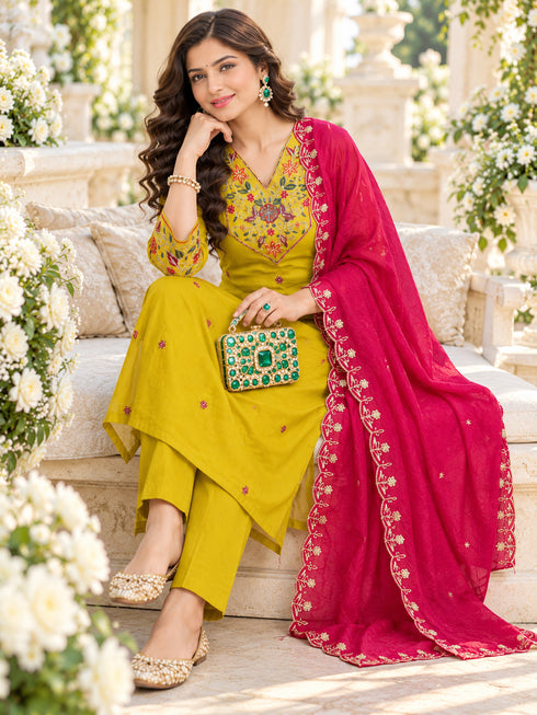 Rajnandini-Women's-Mul-Chanderi-with-Inner-Embroidered-Straight-Kurta-&-Pant-With-Dupatta-ST342MS0826