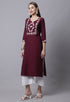 Pure Cambric Cotton Heavy Embroidered Kurti