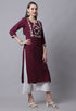 Pure Cambric Cotton Heavy Embroidered Kurti
