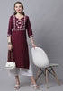 Pure Cambric Cotton Heavy Embroidered Kurti