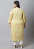 Pure Cambric Cotton Jaipuri Printed Plus Size Kurti