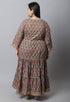 Pure Cambric Cotton Jaipuri Floral Printed Plus Size Kurti